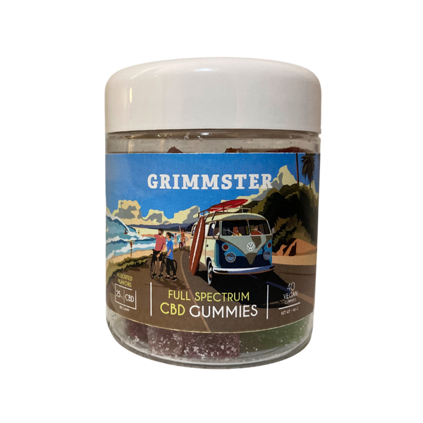 Grimmster Gummies – CBD Full Spectrum 25mg – 40ct – Assorted Flavors