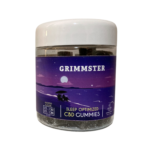 Grimmster Sleep Gummies – CBD 12.5mg + CBN 12.5mg – 40ct