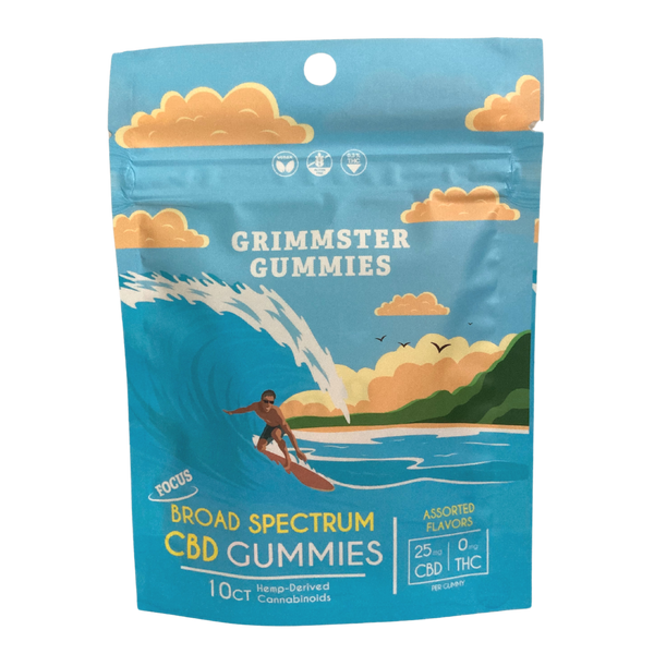 Grimmster Gummies – CBD Broad Spectrum 25mg – 10ct Assorted