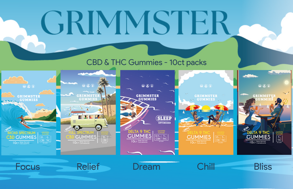 CBD &THC Gummies - Variety – 5 pack – 50 Gummies - 15% Savings