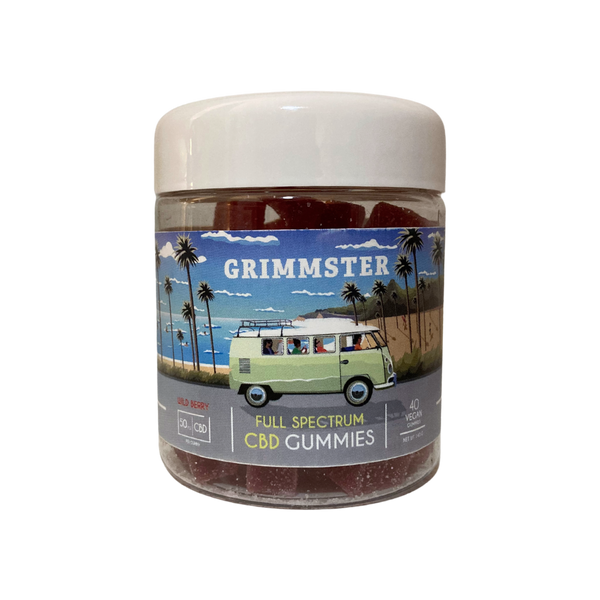 Grimmster Gummies – CBD Full Spectrum 50mg – 40ct – Wild Berry